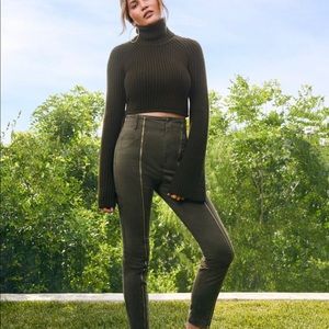 ALC Cropped Turtle Neck Sweater